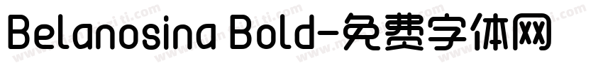 Belanosina Bold字体转换